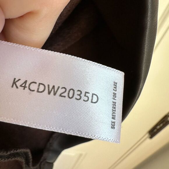 NWT Bishop + Young Hayden Vegan Leather Dress CHOCOLATE BROWN SIZE XS mini - Picture 10 of 12